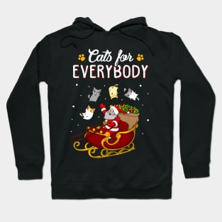 Cats For Everybody. Cat Lover Ugly Christmas Sweater. Hoodie